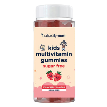 NaturallyMum Kids Multivitamin Gummies | for Children | Vegan Friendly | 30 Chewable Gummies | with Vitamins A, D, E, B6, B12, C | NaturallyMum Au supplements