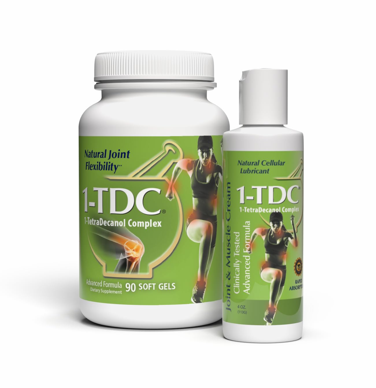 1-TDC Joint & Muscle Health 90 Gels and Joint & Muscle Relief Cream 4 oz Bundle 1-TDC Au supplements
