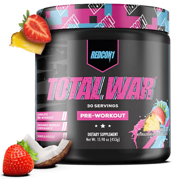 REDCON1 Total War Pre Workout - L Citrulline, Malic Acid, Green Tea Leaf Extract for Pump REDCON1 Au supplements