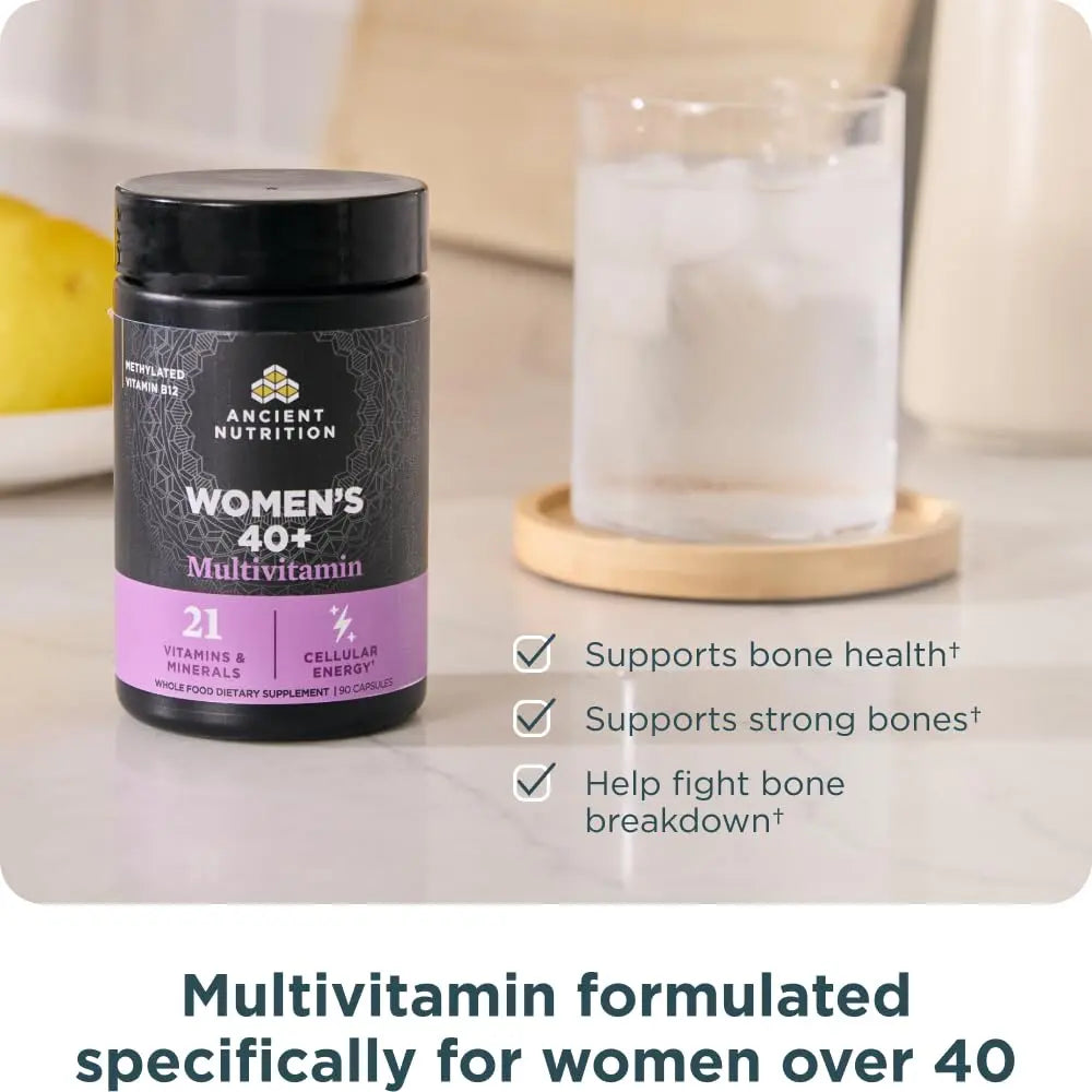 Ancient Nutrition Multivitamin for Women 40, Multi Vitamin and Immune Support with Vitamin D & C, 20 Vitamins and Minerals Ancient Nutrition Au supplements