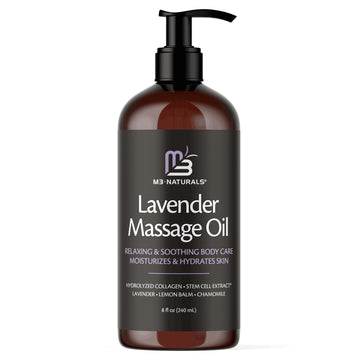 Lavender Massage Oil with Collagen and Stem Cells - Skin Tightening Massage Oil for Mass M3 Naturals Au supplements