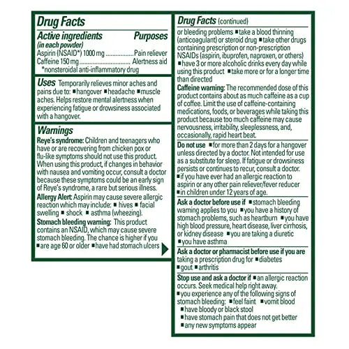 Goody's Hangover Powders, Fast Pain Relief & Boost of Alertness Berry Citrus, 4 ct (Pack of 1) Goody's Au supplements