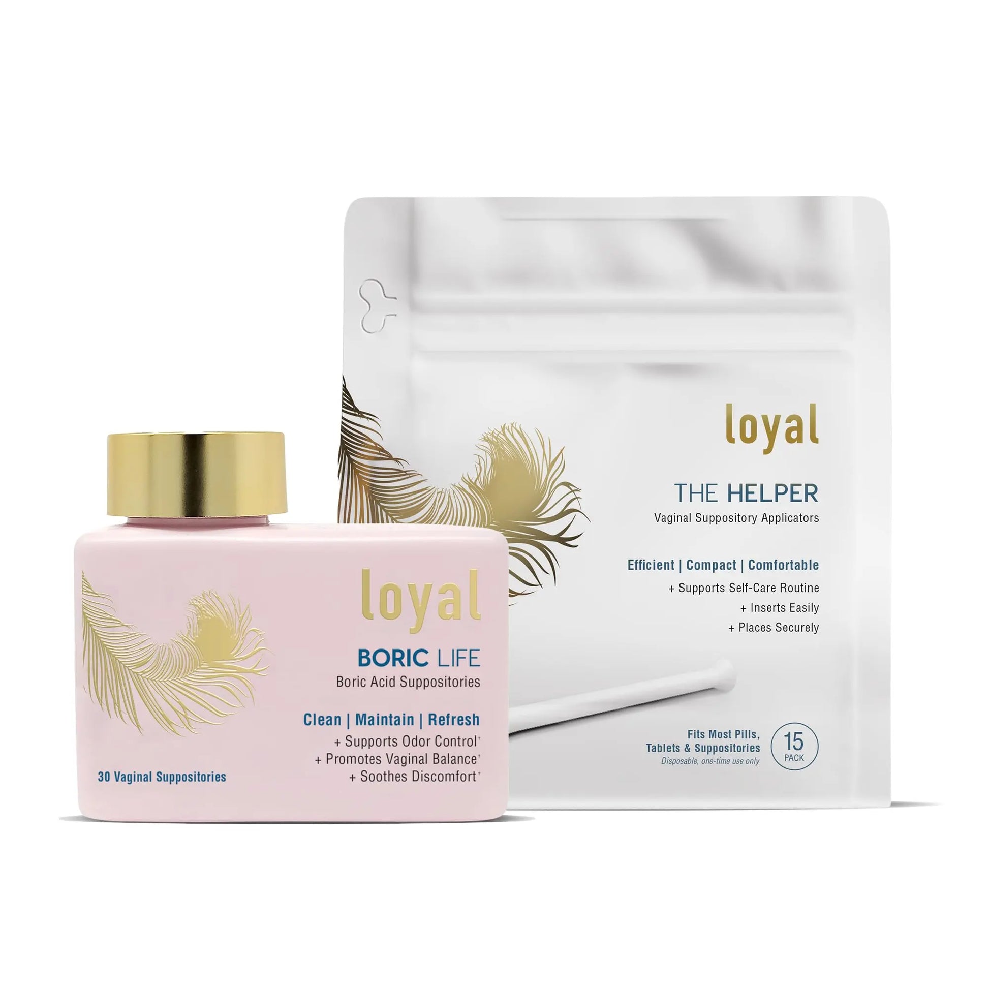 Loyal Boric Life Suppositories 600mg Bundle with Applicator, 30 Suppositories & 15 Applicators Loyal Au supplements