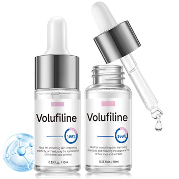 Volufiline Serum, Volufiline Under Eye Serum, Cosmetic Grade Ampoule for Skin Elasticity Improvement, Face & Body Fine Lines, Hydrating Texture, 10ml*2 GUDE GUDE Au supplements