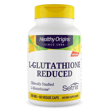 Healthy Origins L-Glutathione 500 mg (Setria, Non-GMO, Gluten Free, Antioxidant, Immune Support, Skin Support), 60 Veggie Caps Healthy Origins Au supplements