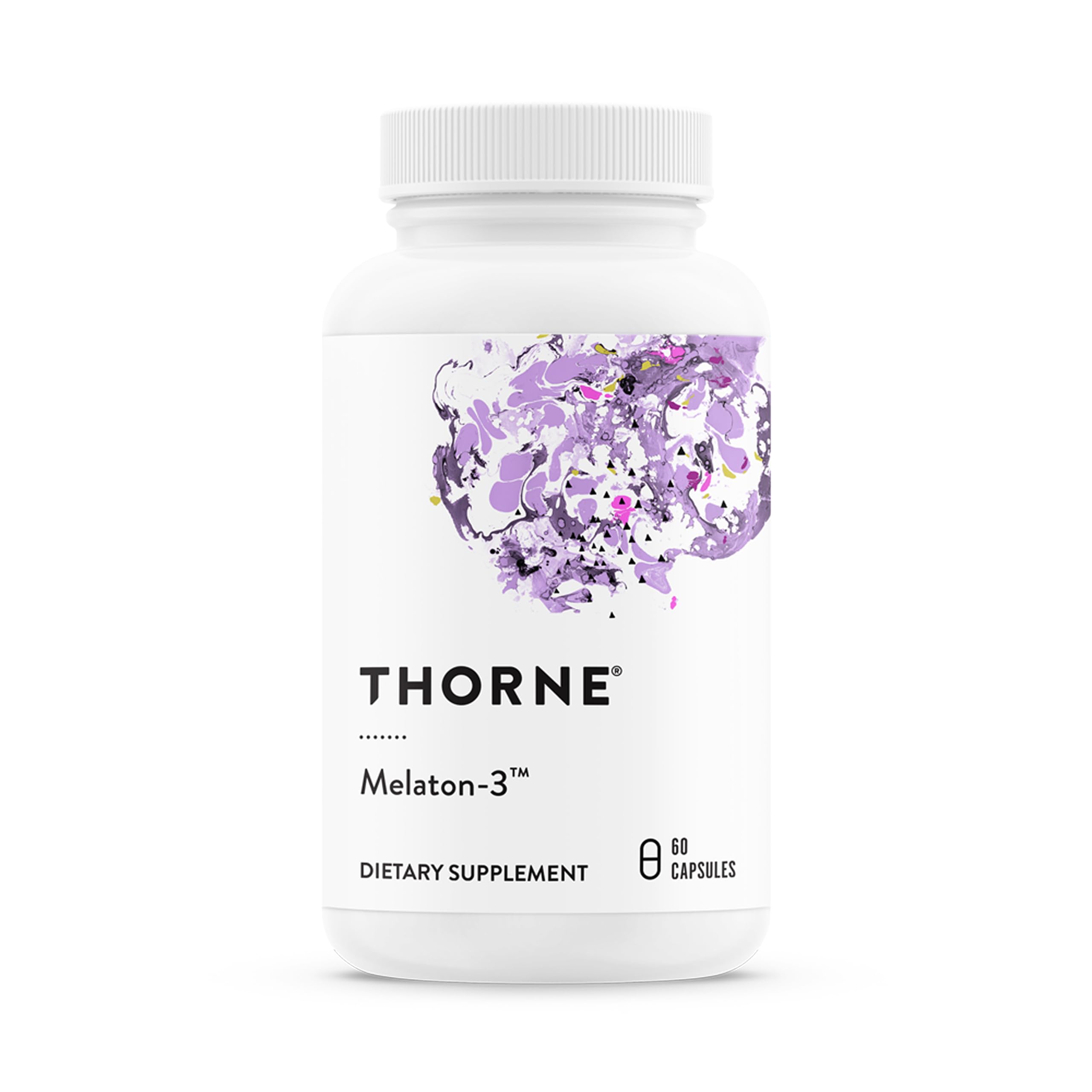 THORNE - Melaton-3 - 3mg Melatonin Supplement - Supports Normal Circadian Rhythms, Restful Sleep & Relaxation* - NSF Certified for Sport - 60 Capsules THORNE Au supplements