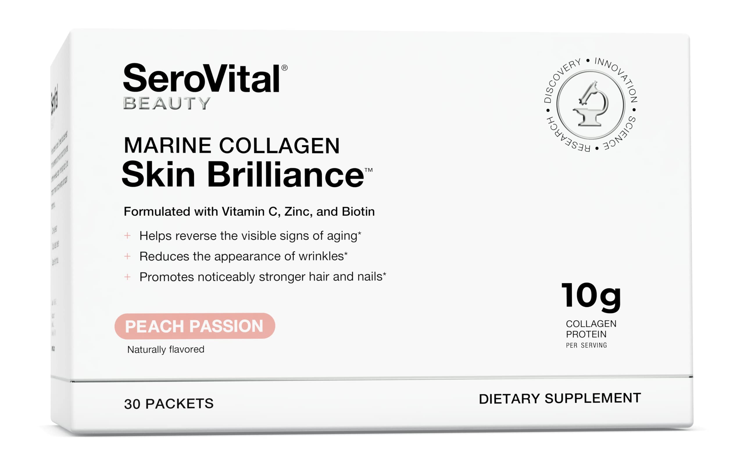 Serovital Skin Brilliance Marine Collagen – Hydrolyzed Marine Collagen Peptides Serovital Au supplements