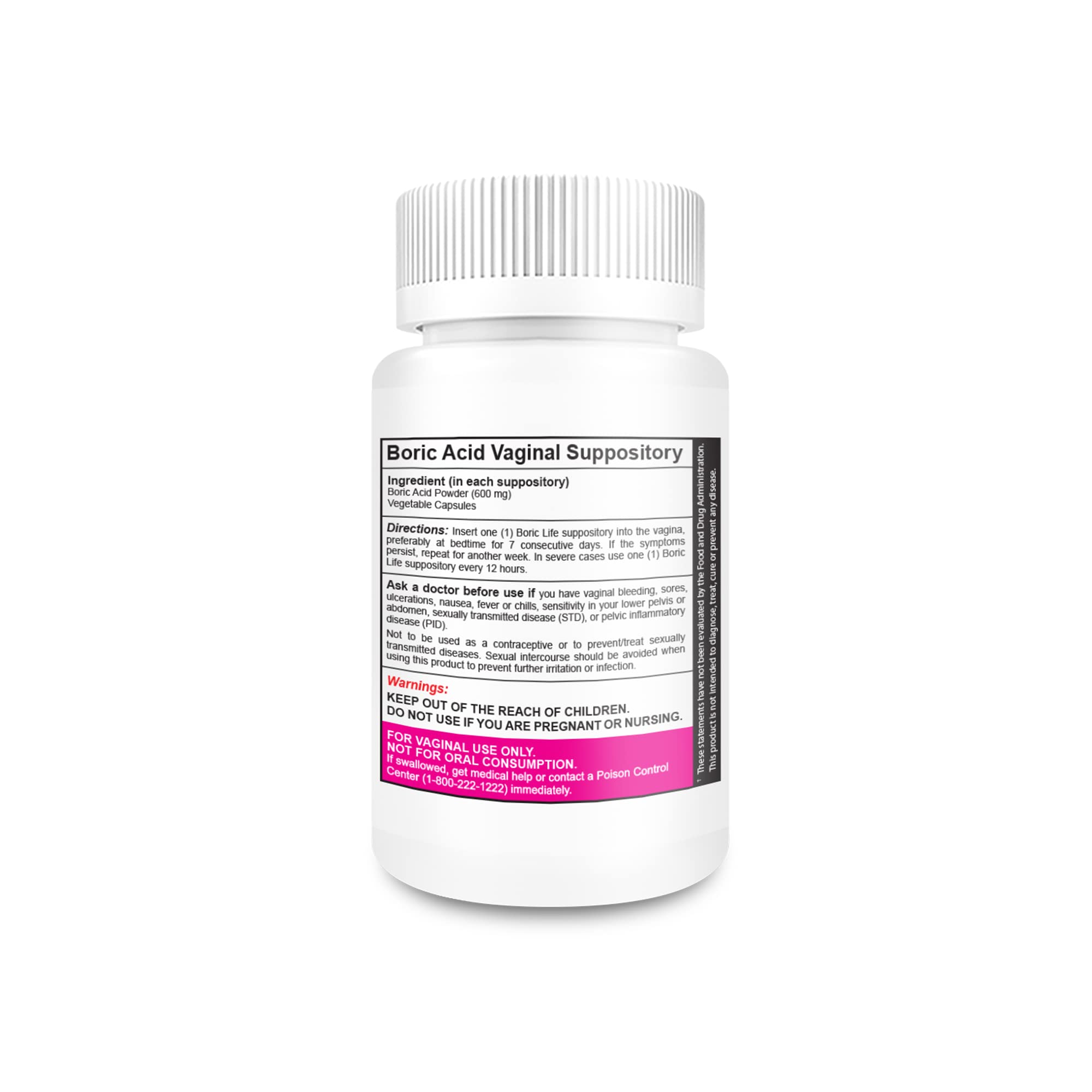NutraBlast Boric Acid Vaginal Suppositories - 100% Pure Made in USA - Boric Life Intimate Health Support NutraBlast Au supplements