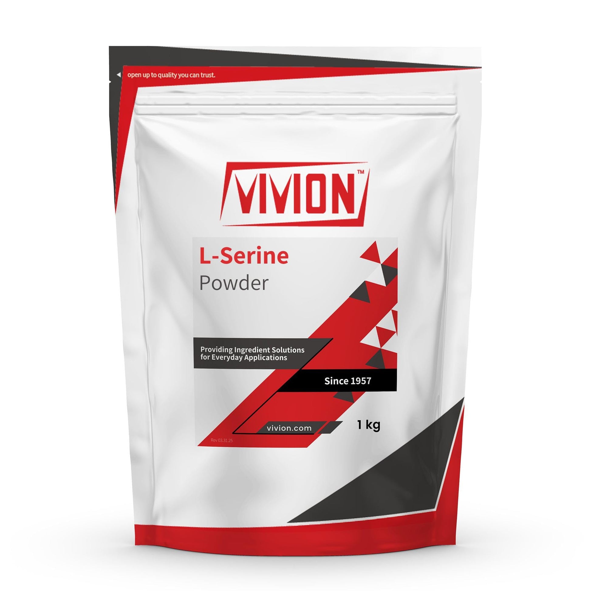 L‑Serine Powder - 1000 Grams - Amino Acid - Powdered for Manufacturing Cognitive Health & Cellular Support Tablet Capsule Formulations - 1 kg (2.2 lb) Vivion Au supplements