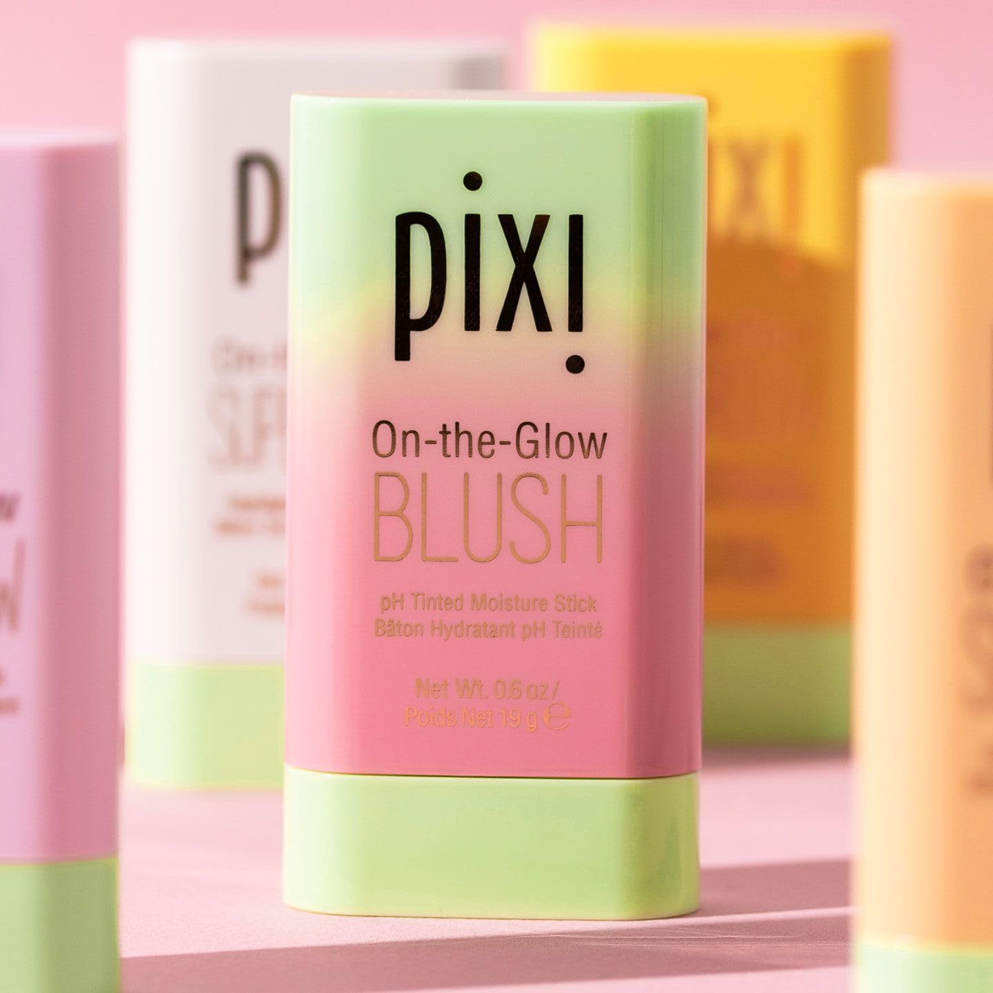 Pixi On-the-Glow Blush Stick in CheekTone, pH Reactive Hydrating Tinted Moisture Stick for Cheeks and Lips with Ginseng, Aloe Vera and Fruit Extracts, Twist-Up Design, Paraben-Free, 19g / 0.6 oz Pixi Au supplements