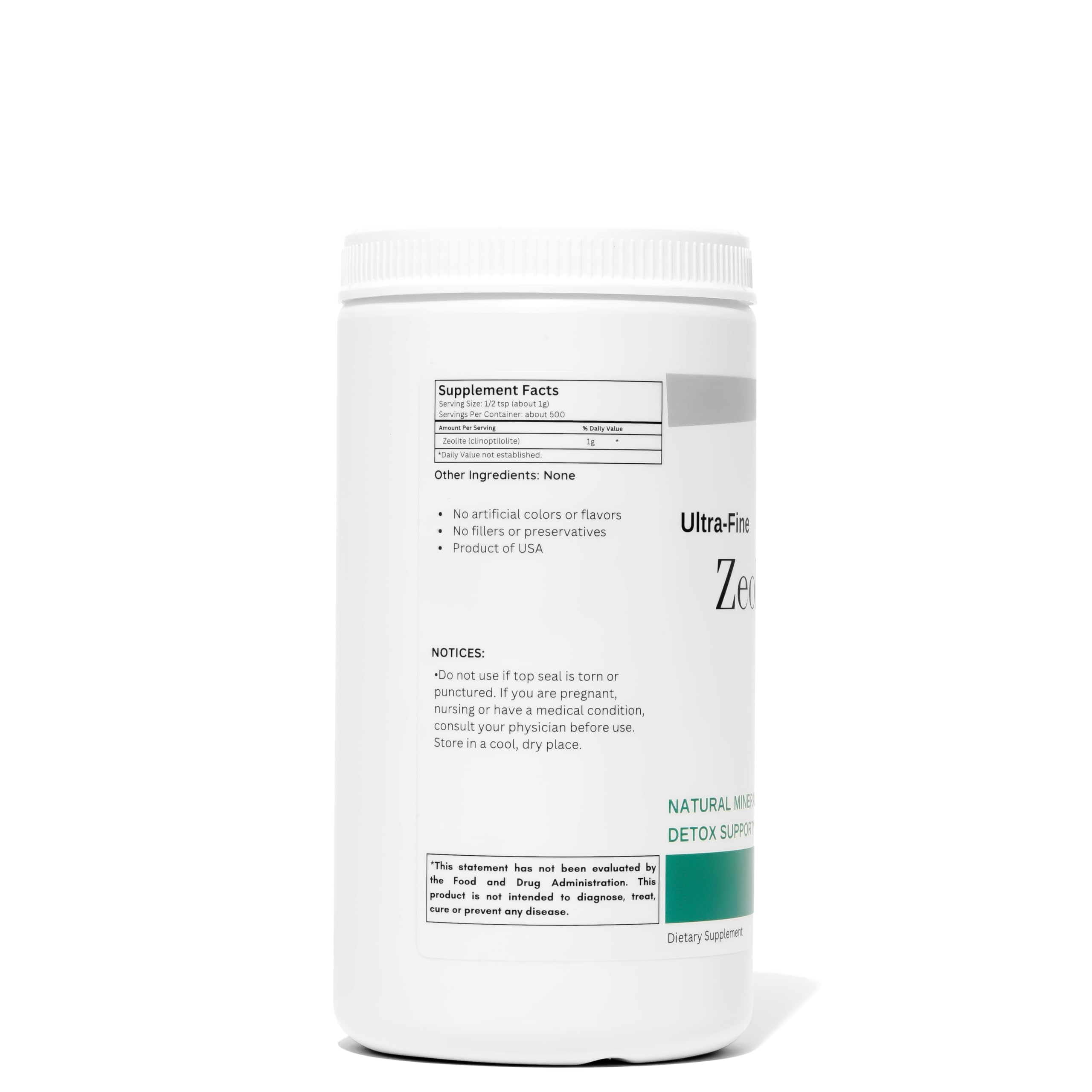 Organic Excellence Zeolite Clinoptilolite Powder – Pure Micronized Mineral Supplement – Supports Gut Health, Cleansing Support & Internal Balance – Non-GMO, Vegan – 500 Servings Organic Excellence Au supplements