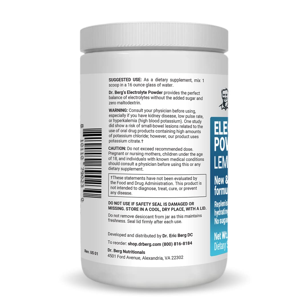 Dr. Berg's Electrolyte Powder 100 Servings Bundle - Raspberry Lemon & Lemonade Dr. Berg Nutritionals Au supplements