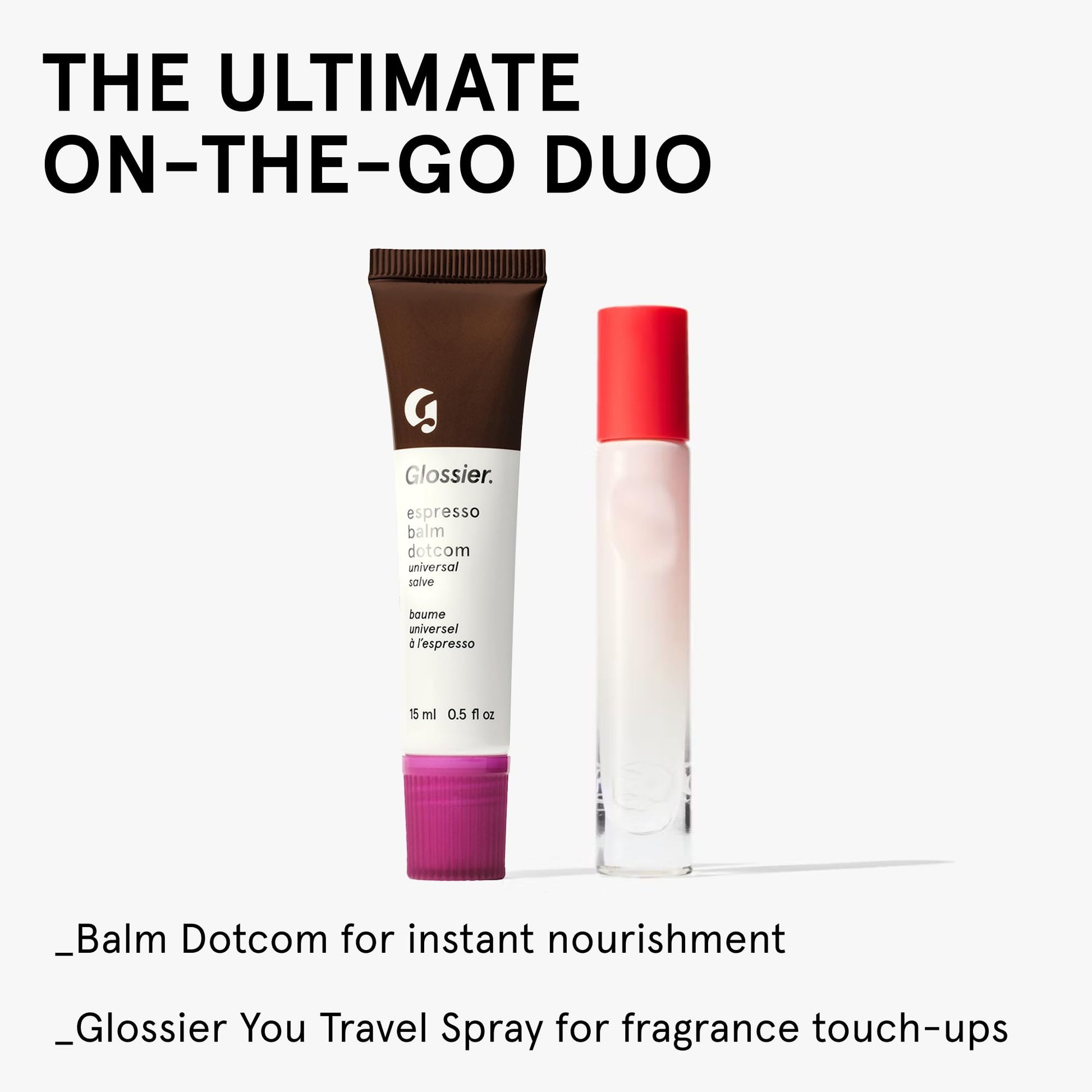 Glossier Balm Dotcom Hydrating Tinted Lip Balm - Universal Salve, Up to 12Hr Moisture for Dry Lips, Cuticles & Skin - Lanolin, Beeswax & Castor Oil - Espresso, Mocha Tint, 15ml Glossier Au supplements