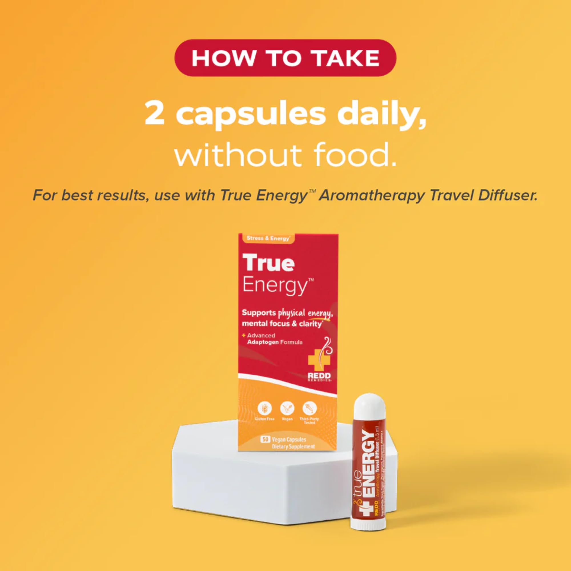 Redd Remedies, True Energy, Supports Energy Production and Stamina, 50 Vegan Capsules Redd Remedies Au supplements