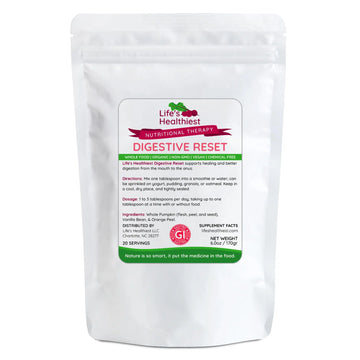 Life's Healthiest Digestive Reset Whole Food Therapy Powder Blend - 100% bioavailable nutrients from Whole Food. Organic, Plant-Based, Non-GMO, Clean and raw. 60 Servings. The Beet Lady Au supplements