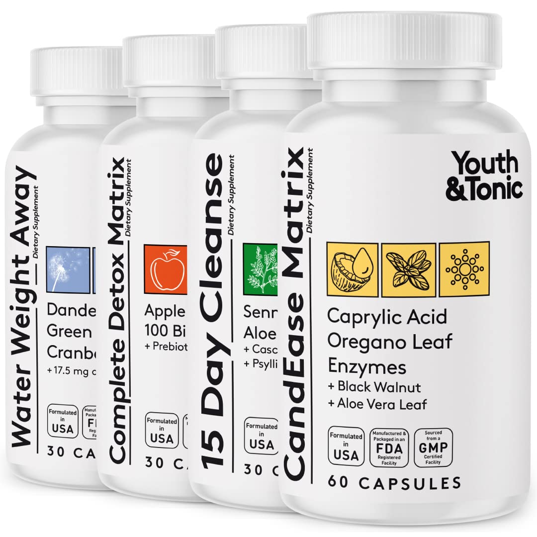 Youth & Tonic Complete Body Detox for Cleanse, Normal Acidity Gut Level and Water Youth & Tonic Au supplements