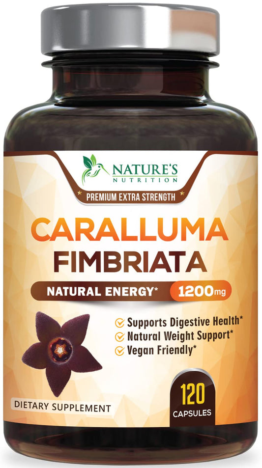 Pure Caralluma Fimbriata Extract Highly Concentrated 1200mg - Natural Endurance Support Nature's NutritionAU supplements