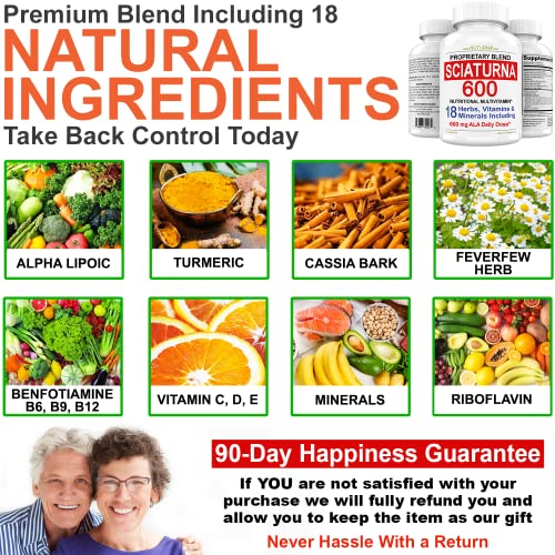 Sciatica Supplement with 600 mg Alpha Lipoic Acid - Sciatic Nerve Support Nuturna Au supplements