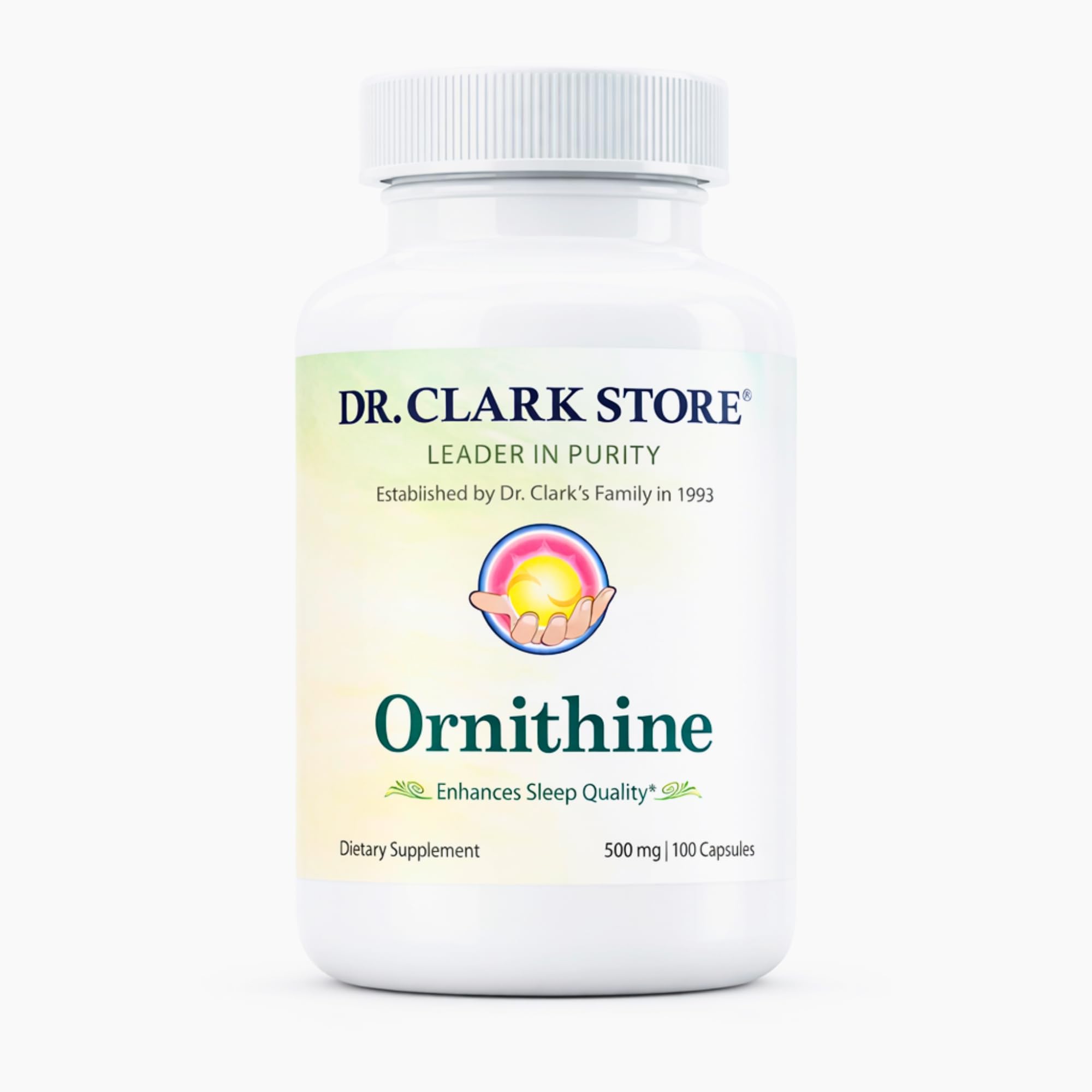 Dr Clark Ornithine Dietary Supplement - Gluten Free, Natural Sleep Aid, Promotes Protein Metabolism, Cleansing and Detoxification, 500mg, 100 Gelatin Capsules Dr Clark Store Au supplements