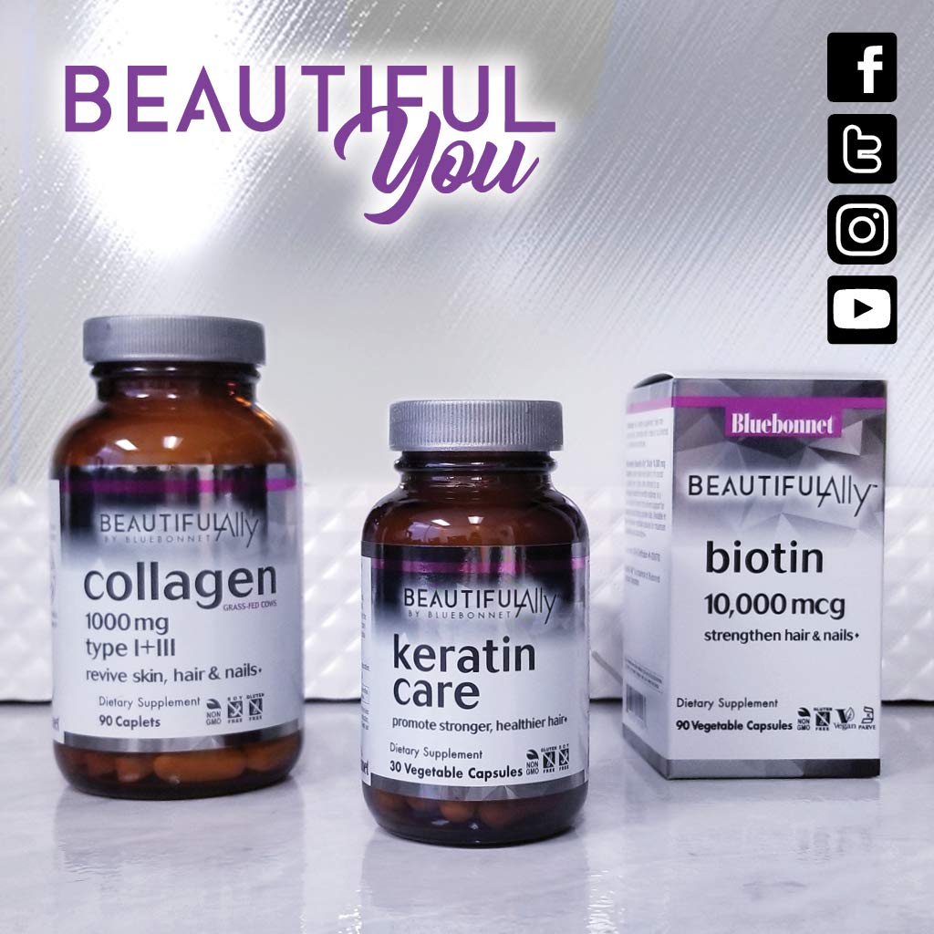 Bluebonnet Nutrition Beautiful Ally Keratin Care, Beauty Nutrient, Best for Hair, Strengthen and Revitalize Hair*, Non GMO, Gluten Free, Soy Free, Milk Free, 30 Vegetable Capsules, 30 Servings BlueBonnet Au supplements