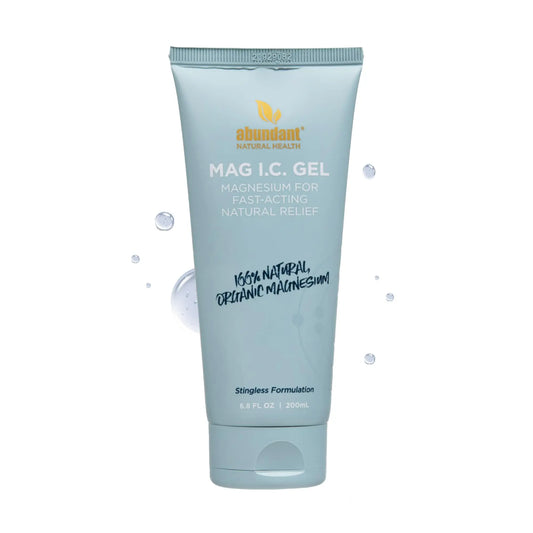 Abundant Natural Health MAG I.C. Magnesium Gel with Cucumber Stem Cells - Fast Muscle Relief, Soothing, Stingless, Safe for Sensitive Skin, Fragrance-Free, 200mL Abundant Natural HealthAU supplements