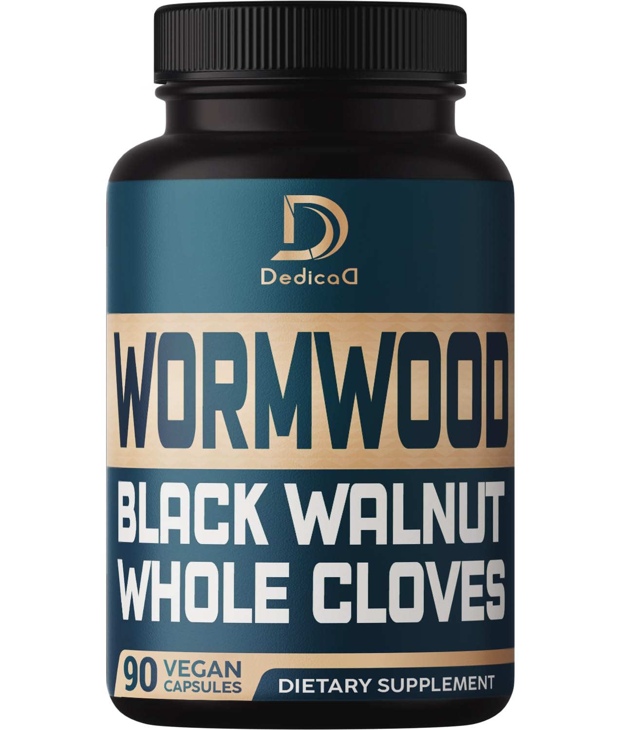 DEDICAD 12in1 Wormwood Black Walnut Clove Capsules - Immune, and Mood Support - 3 Month Supply - 90 Vegan Capsules DEDICAD Au supplements