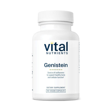 Vital Nutrients Genistein - Easily Absorbed Isoflavones for Bone Health Support* - Vegan Supplement - Gluten and Dairy Free - Non-GMO - 60 Capsules Vital Nutrients Au supplements