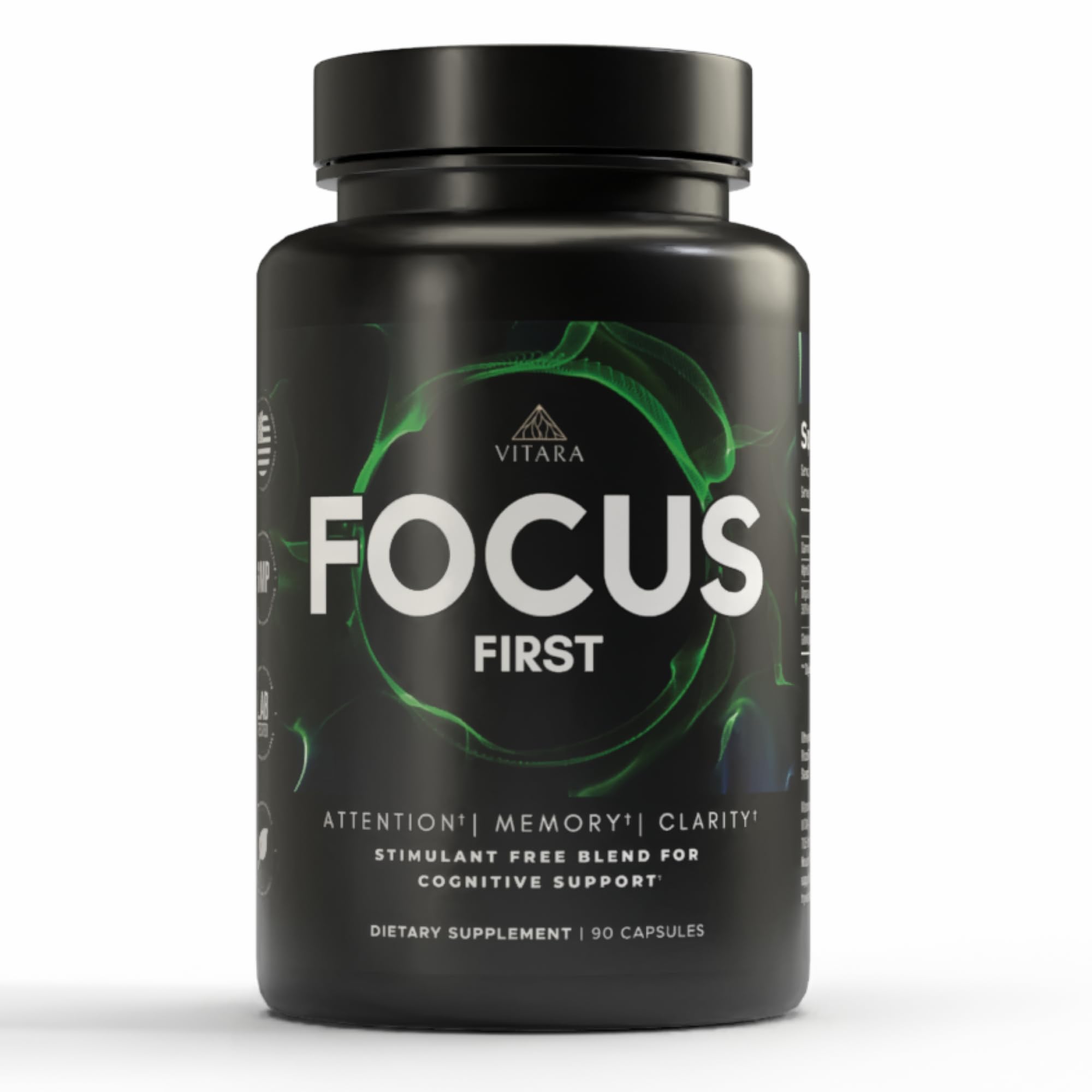 VITARA Focus First– Calm, Clear, Mental Focus Nootropic | Brain Support with Alpha GPC, Lion's Mane, GABA & Ginkgo Biloba VITARA Au supplements