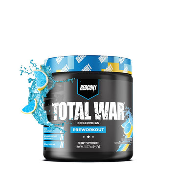 REDCON1 Total War Pre Workout Powder, Blue Lemonade - Beta Alanine + Citrulline Malate REDCON1 Au supplements