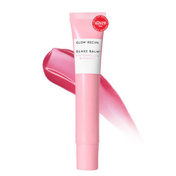 Glow Recipe Glass Balm Lip Treatment - 12Hr Hydrating Lip Balm & Moisturizer with Hyaluronic Acid to Smooth, Plump & Protect from Dryness - Sheer Soft Pink Tint, Watermelon Bingsoo (15 ml) Glow Recipe Au supplements