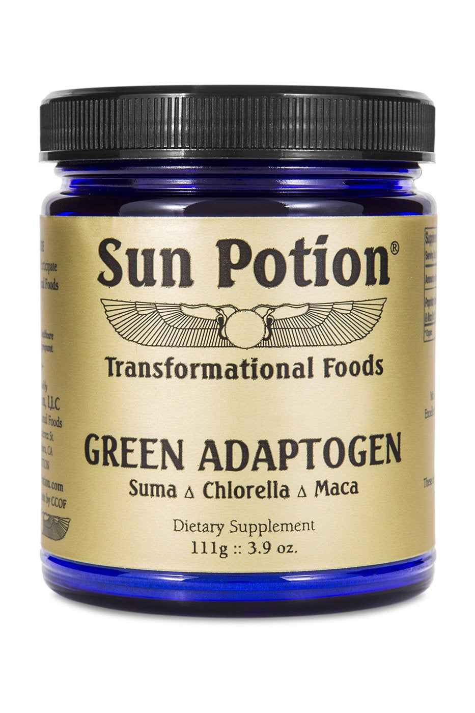 Green Adaptogen Superfood Powder | Organic Maca, Suma Root & Chlorella Blend | Plant Based Adaptogenic Herbal Supplement | Nutrient Rich Greens Powder for Smoothies & Daily Wellness | Non-GMO | 111g Sun Potion Au supplements