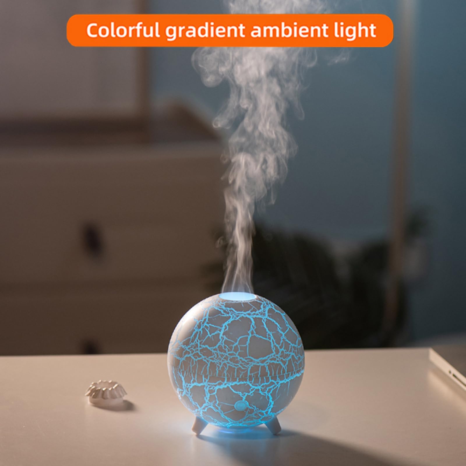 Volcano Humidifier Flame Aromatherapy Diffuser, 7 Colors Flame 200ml Essential Oil Diffusers cjc Au supplements