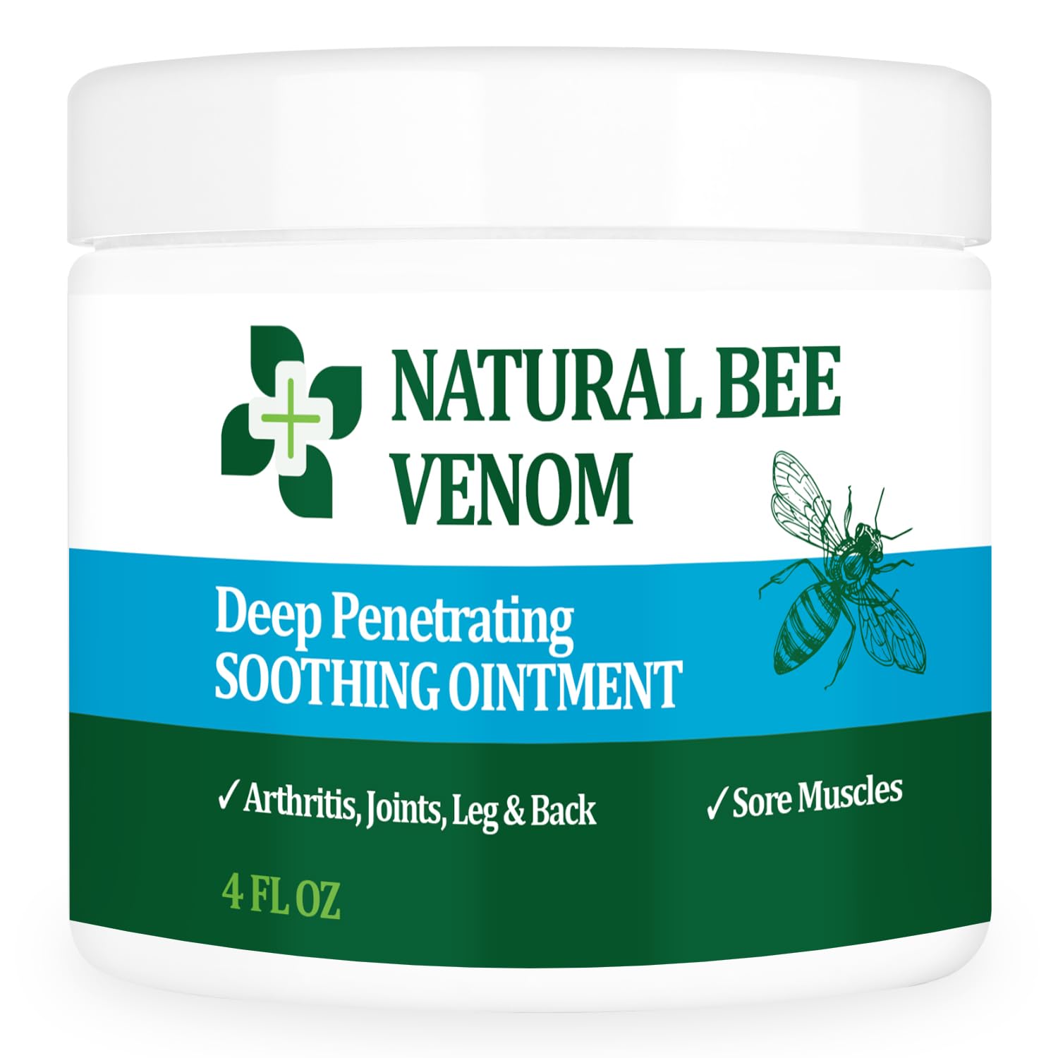 PIBIOOMAP Bee Venom Serum Joint & Muscle & Bone Cream, Pure Natural Ingredients, Fast Acting, Relief Back, Shoulder, Back, Neck, Hands, Elbows, Feet, Leg, Knees, Ankle, for Adults, Elderly PIBIOOMAP Au supplements