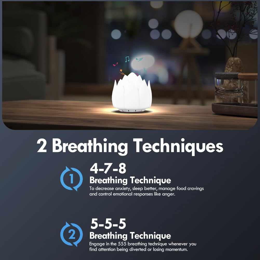 Meditation Gifts 'Breathing Lotus', NDLT Mindfulness Gifts Guided Breathing Trainer 2 Breathing NDLT Au supplements