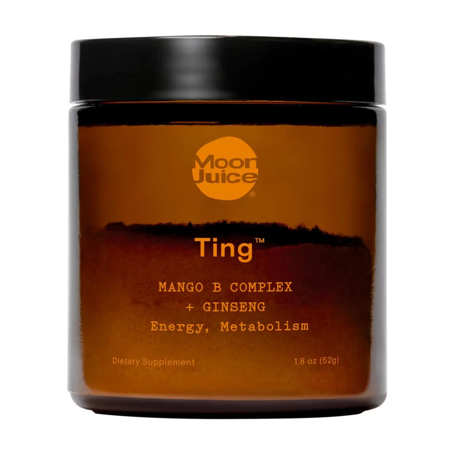 Moon Juice Ting - Vitamin B Complex Powder Supplement - Methylated B12, Folate, Ginseng, L-Glutamine & B Vitamins, Caffeine Free Energy & Digestion Support, Sugar Free, Mango, 1.8 oz, 25 Servings Moon Juice Au supplements