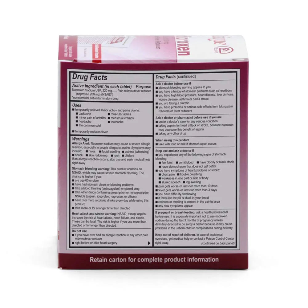 Medique @ Home Mediproxen Compare Active Ingredient to Aleve 50 x 1 (Child Resistant Packaging), White (73750) Medique Au supplements