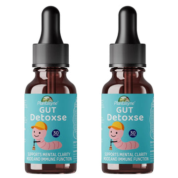 Plantasyne Herbal Gut Cleanse Drops with Black Walnut Hull & Barberry Root | Gentle Liquid Detox for Gut & Colon Support | for Adults & Kids|30 Servings Plantasyne Au supplements