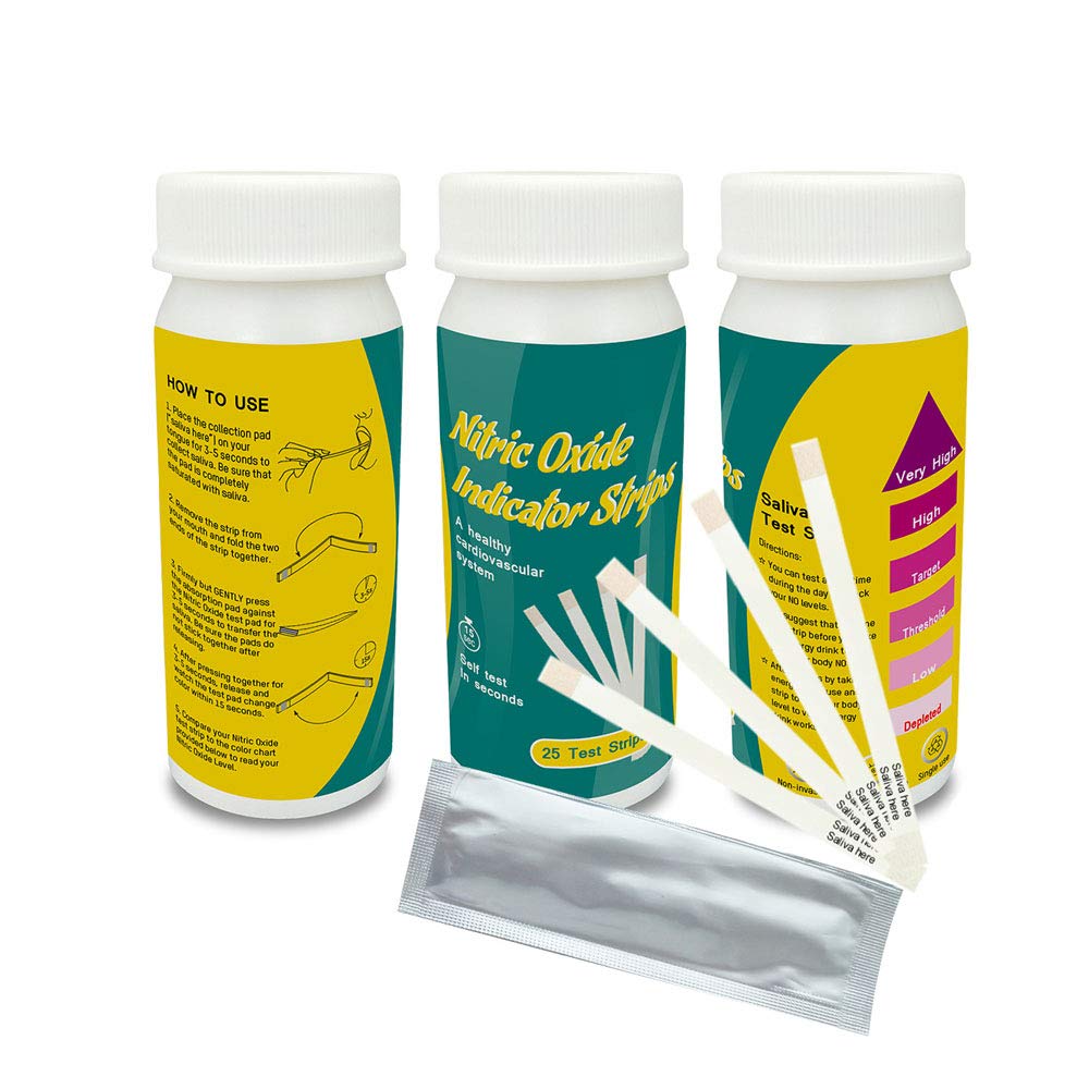 Nitric Oxide Test Strips [25strips]- Nitric Oxide Indicator Strips Work by Measuring The TONNYLAB Au supplements