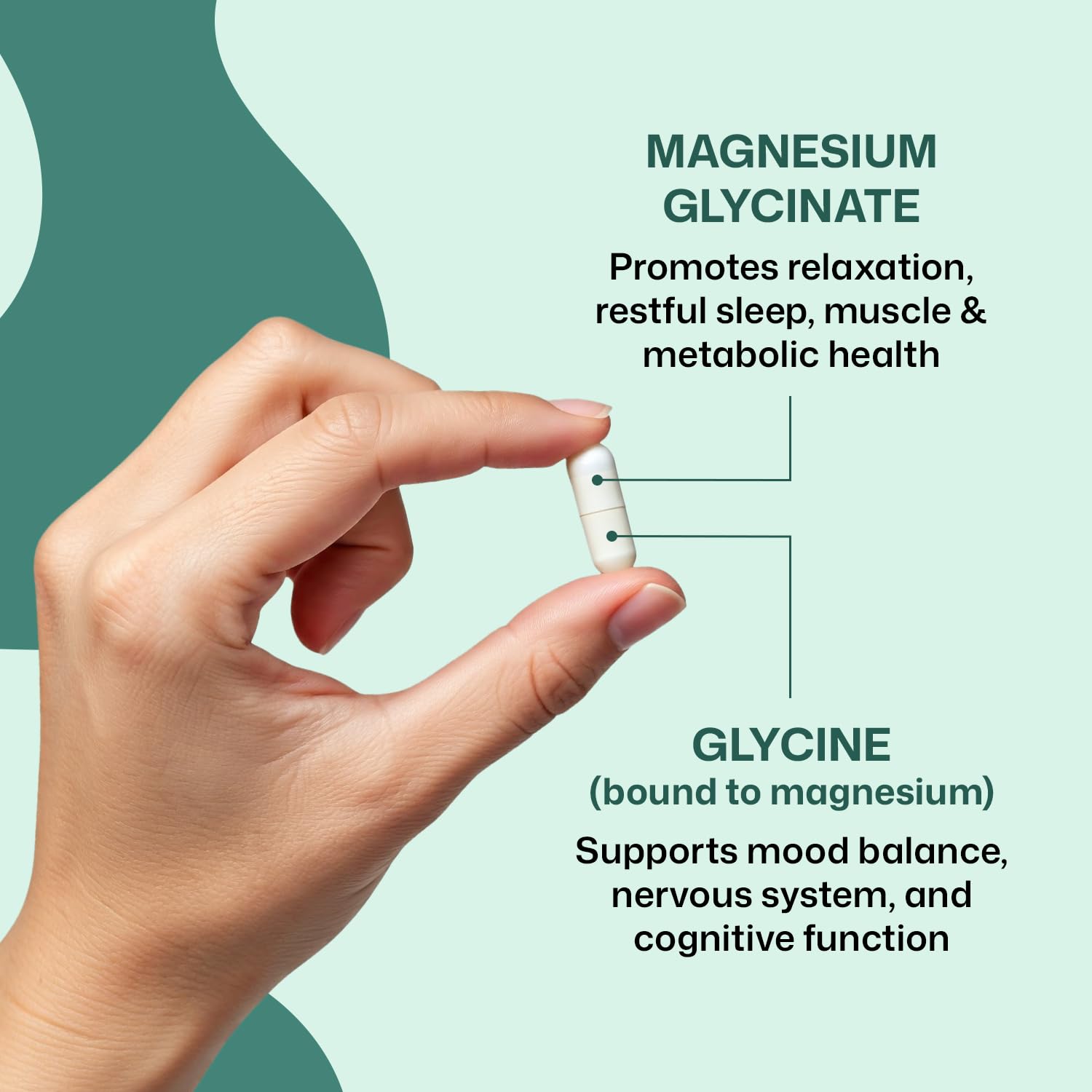 ColonBroom Pure Magnesium Glycinate Capsules | Supplement for Sleep, Heart & Muscle Support | Non-GMO, Gluten Free, Vegan & Sugar-Free | 1 Month Supply (90 Capsules) ColonBroom Au supplements