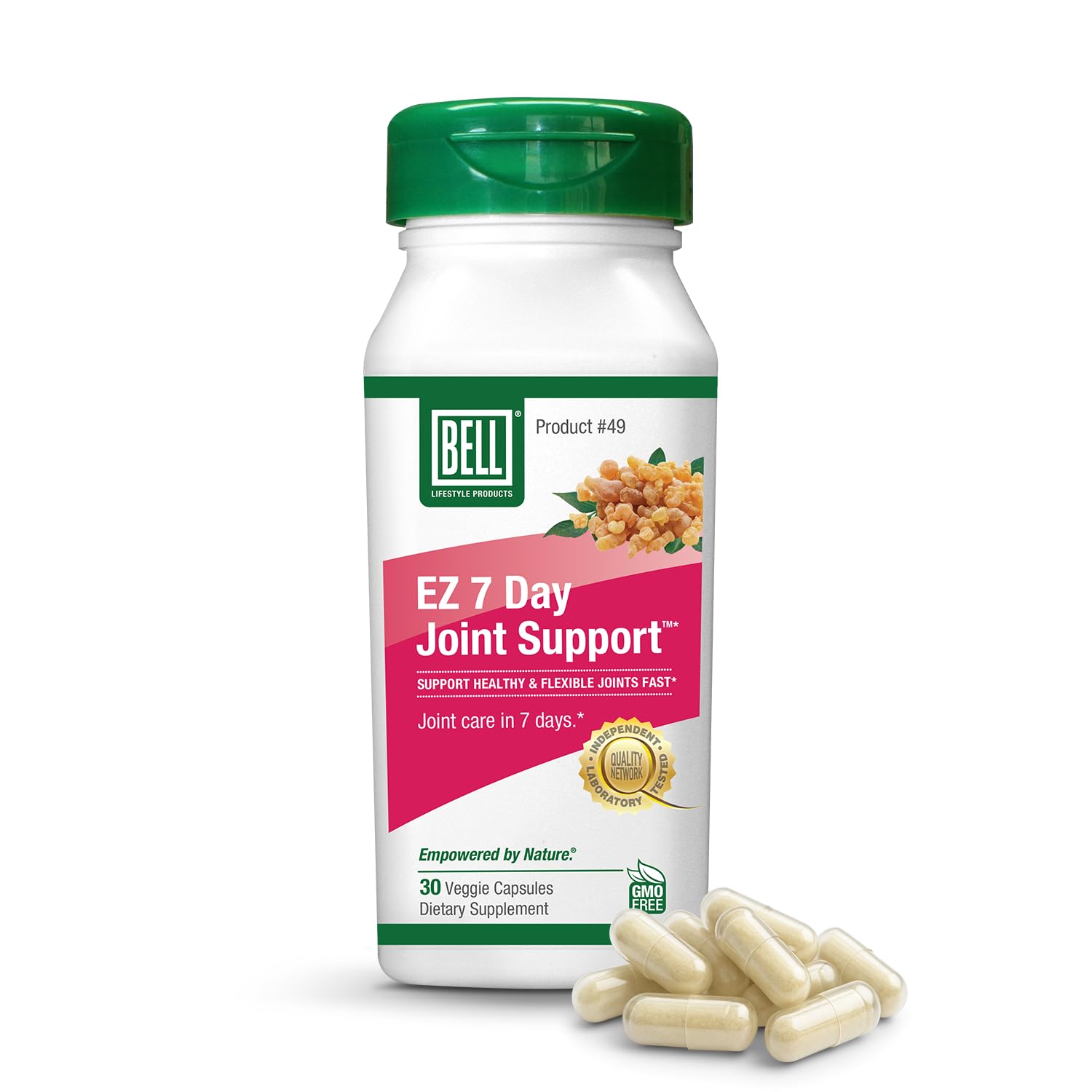 Bell EZ 7 Day Joint Support ™ -Fast-Acting, Once-Daily Joint Health Supplement – Helps Relieve Knee Pain, Swelling & Supports Muscle Recovery – Vegan – 30 Capsules Bell Au supplements