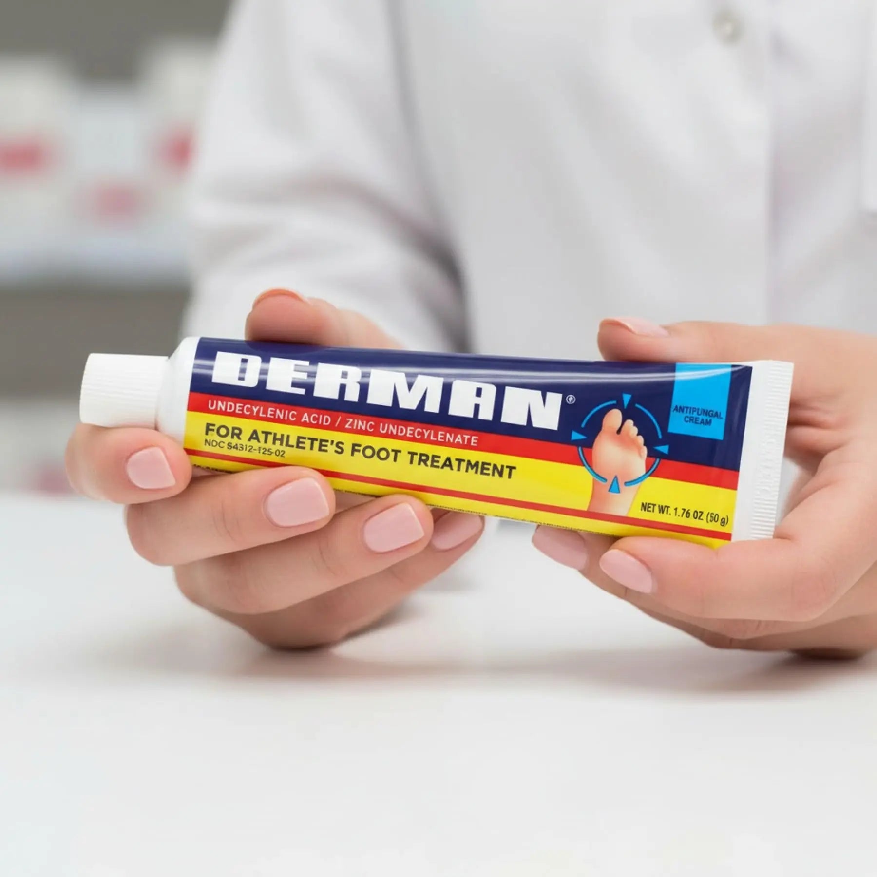 Derman Cream for The Treatment of Athlete's Foot, 2-Pack of 1.76 Oz Each, 2 Tubes Derman Au supplements