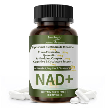 NAD+ Supplement for Women with Resveratrol , 20-in-1 NAD Plus Supplement with Liposomal Nicotinamide Riboside Boost NAD+ Levels for Cell Repair Energy, Antioxidant,Focus - 60 Vegan Capsules GREENPEOPLE Au supplements