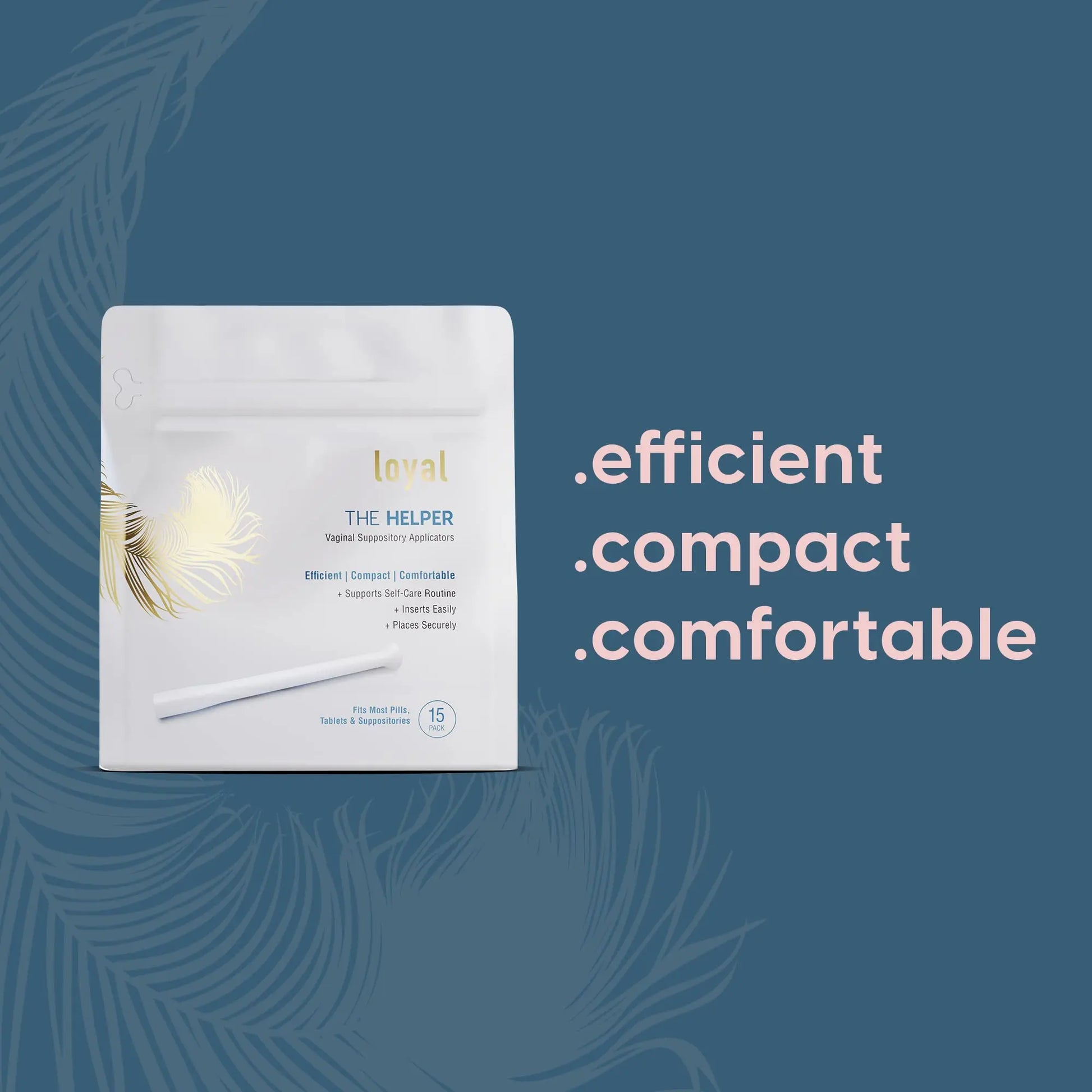 Loyal The Helper Suppository Applicators | Efficient | Compact | Comfortable | Fits Most Brands, Pills, Tablets and Boric Acid Suppositories (30-Pack) Loyal Au supplements