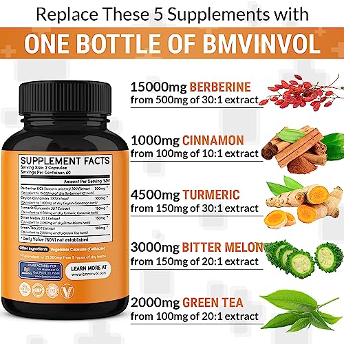 Berberine 𝟏𝟓𝟎𝟎𝟎𝐦𝐠 Ceylon Cinnamon 𝟏𝟎𝟎𝟎𝐦𝐠 Turmeric 𝟒𝟓𝟎𝟎𝐦𝐠 Green Tea 𝟐𝟎𝟎𝟎𝐦𝐠 BMVINVOL Au supplements