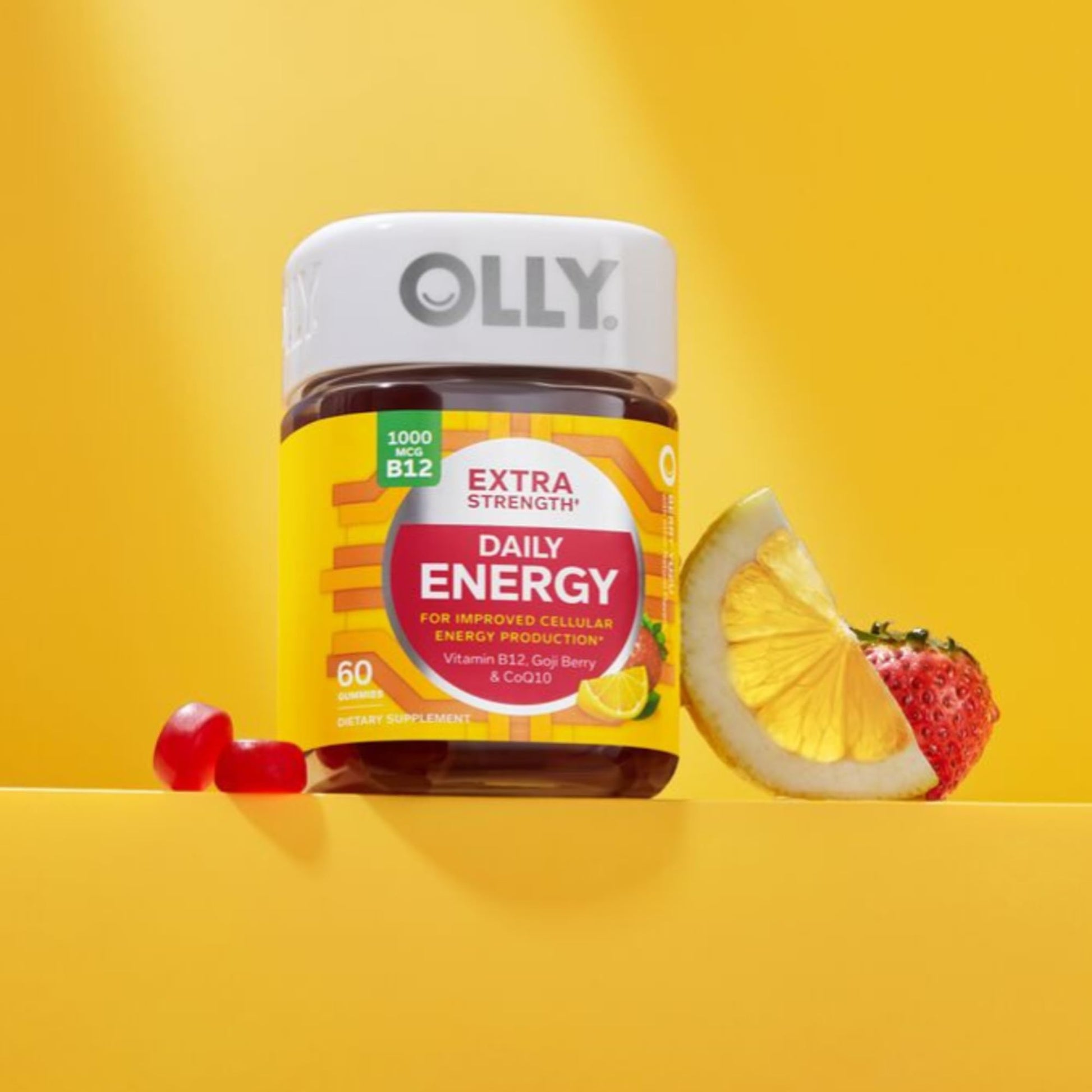 OLLY Extra Strength Daily Energy Gummy, Caffeine Free, 1000mcg Vitamin B12, CoQ10 OLLY Au supplements