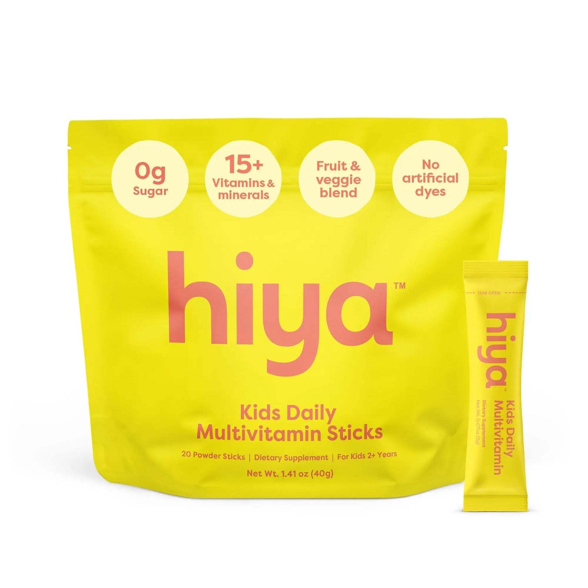 Hiya Kids Multivitamin – 15+ Essential Vitamins & Minerals with Fruits & Veggies for Ages 2+, Supports Growth HIYA Au supplements