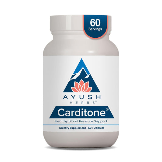 Ayush Herbs Carditone - Natural Heart Health Supplement for Women & Men, BP Formula, Holistic Heart Support with Rauwolfia, Arjuna, Calcium Ayush HerbsUS supplements
