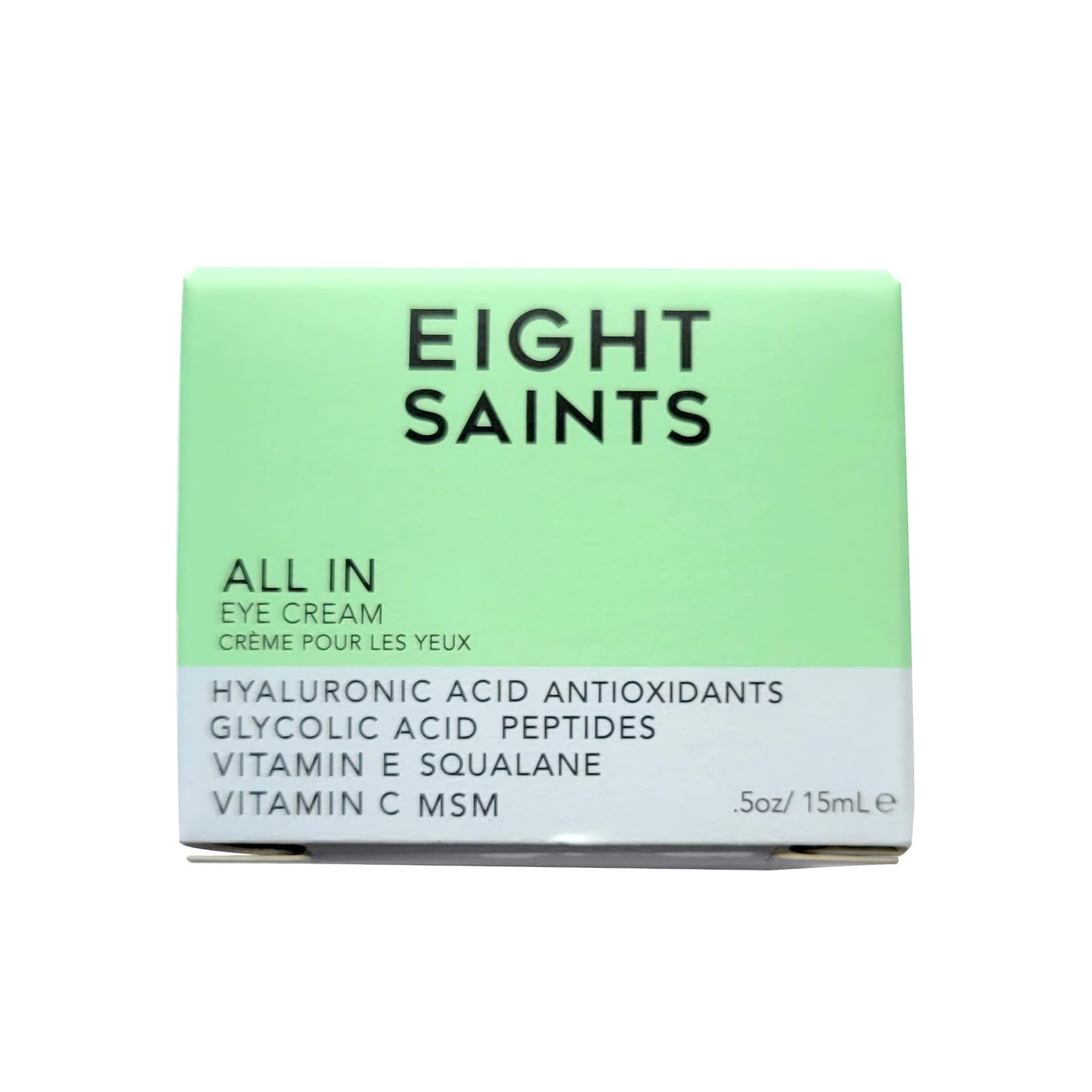 Eight Saints Skin Care All In Eye Cream, Natural and Organic Anti Aging Under Eye Cream to Reduce Puffiness, Wrinkles, and Under Eye Bags, Dark Circles Under Eye Treatment, 0.5 Ounces Eight Saints Au supplements