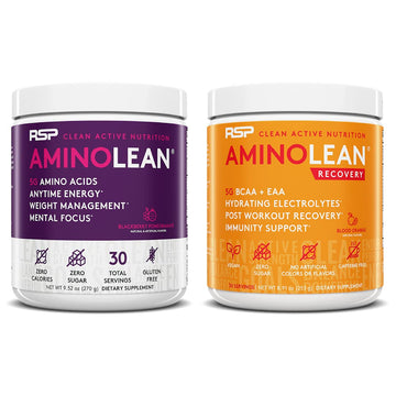 RSP NUTRITION AminoLean Pre Workout Energy (BlackBerry Pomegranate 30 Servings) RSP NUTRITION Au supplements