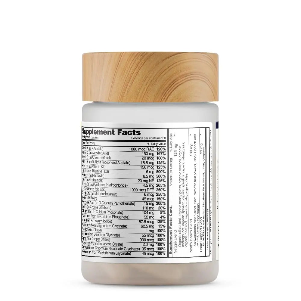 Snap Supplements Men's Multivitamins - Daily Vitamins & Minerals for Men - Vitamin D, B12, Zinc, Herbs & Vitamin C Snap Supplements Au supplements